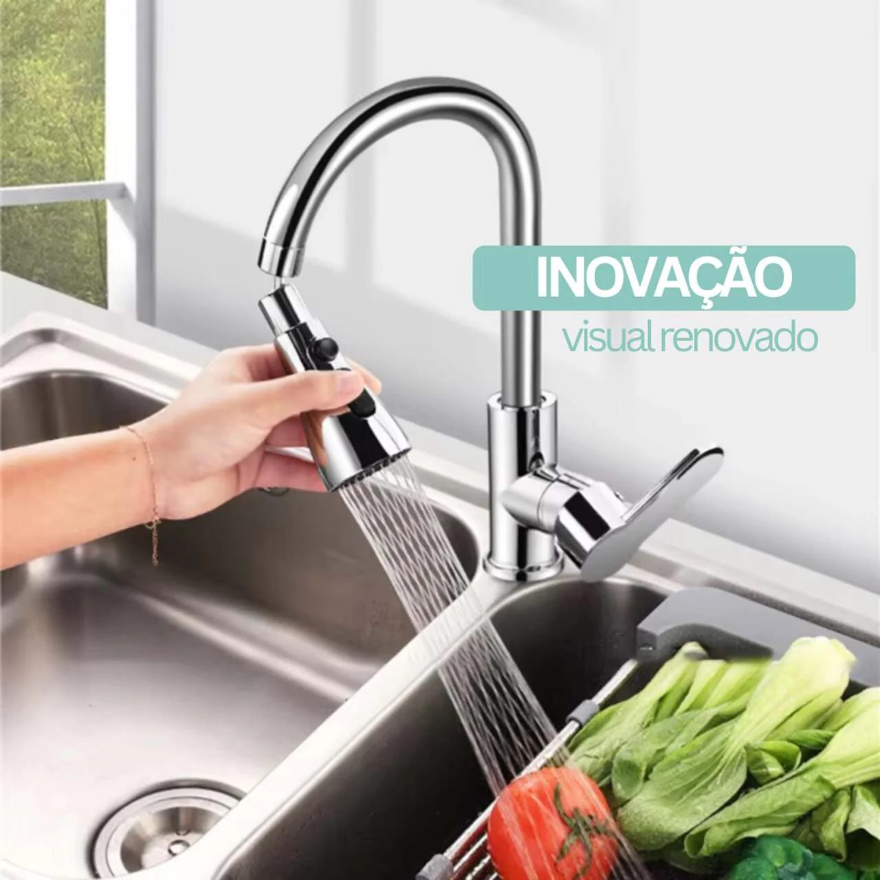 AquaFlow© - Bico de Torneira Universal Premium com 3 Modos de Água - Frete Grátis (Para Qualquer Torneira) - Image 4