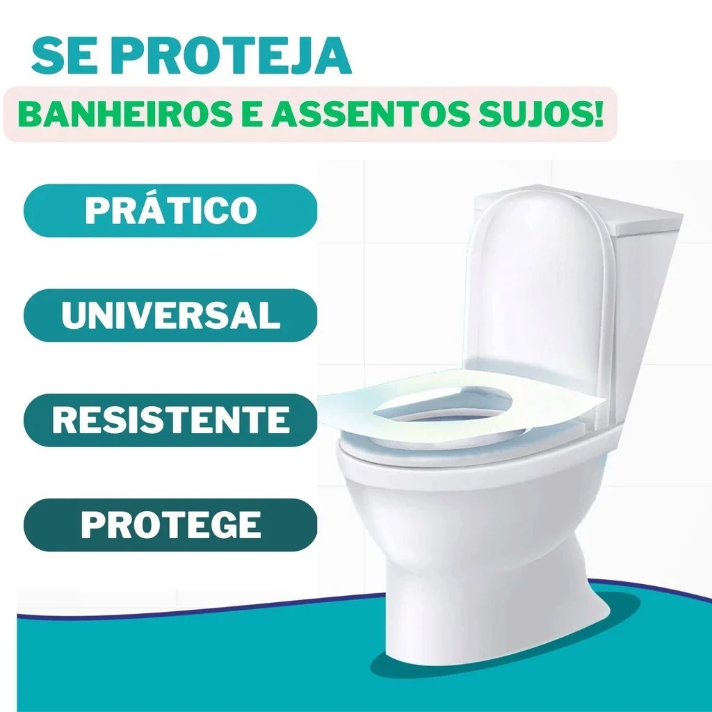 CapaClean® – Kit 50 Capas Higiênicas Individuais para Vaso Sanitário - Higiene em 1º Lugar 🏆 - Image 4