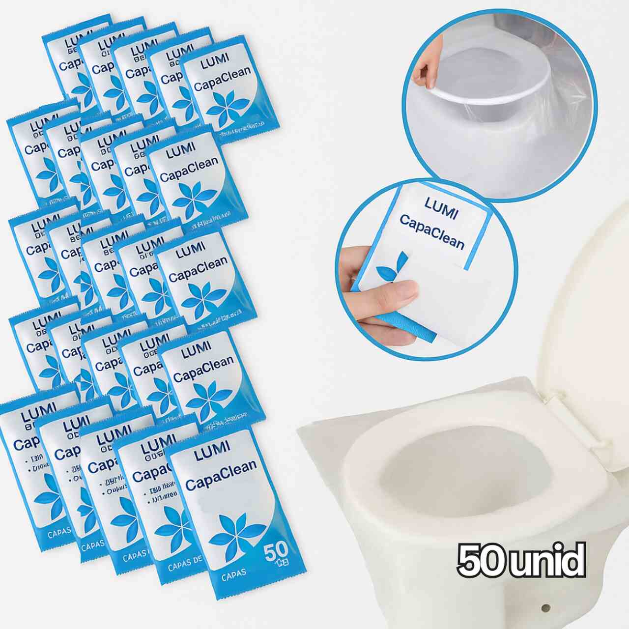 CapaClean® – Kit 50 Capas Higiênicas Individuais para Vaso Sanitário - Higiene em 1º Lugar 🏆 - Image 8
