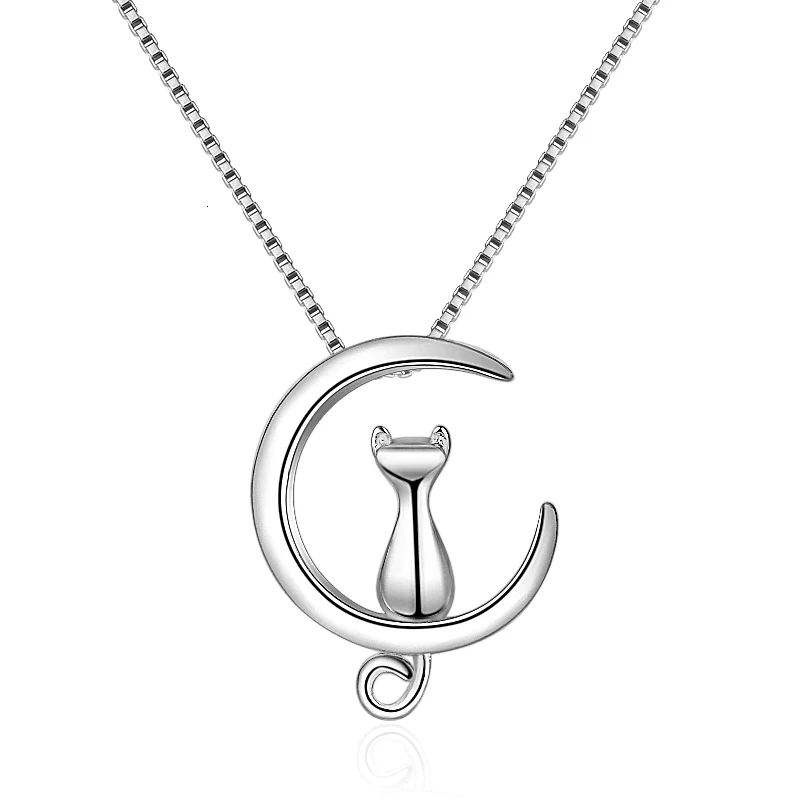 MYAO - Colar Gatinho Lunar em Prata 925 Esterlina 45CM - Promoção de Natal - Image 6