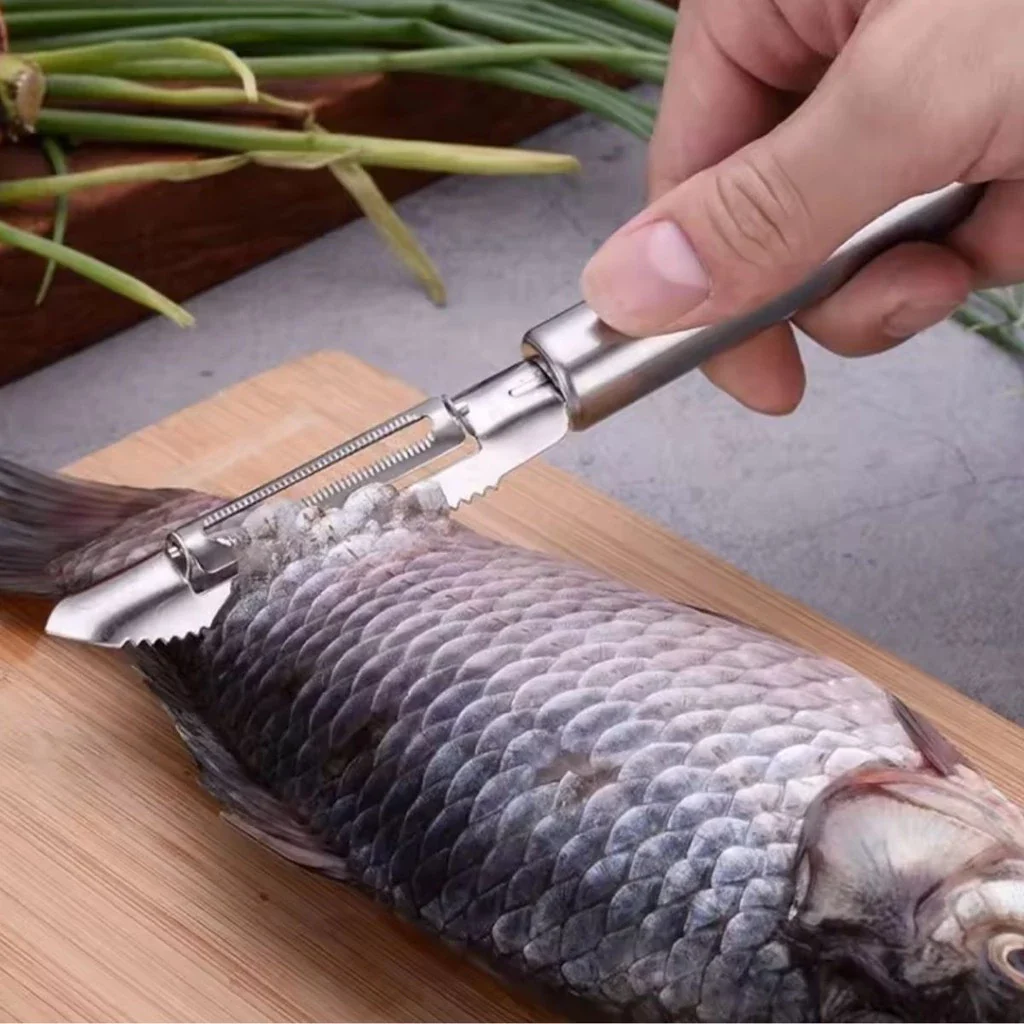 Descascador de Legumes em Aço Inoxidável – Praticidade, Durabilidade e Elegância para Sua Cozinha (KIT 3 PEÇAS) - Image 3