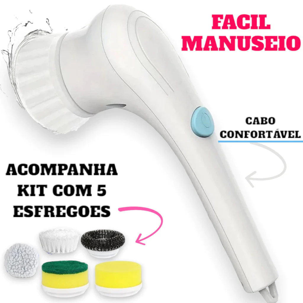 CleanPro - Escova Elétrica 5 em 1 – Limpador Multifuncional USB - Frete Grátis - Image 4