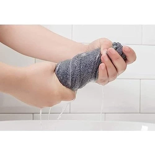 Kit com 2 Toalhas Mega Panão em Microfibra Celeste – Super Absorventes, Resistentes e Sem Fiapos - Image 3