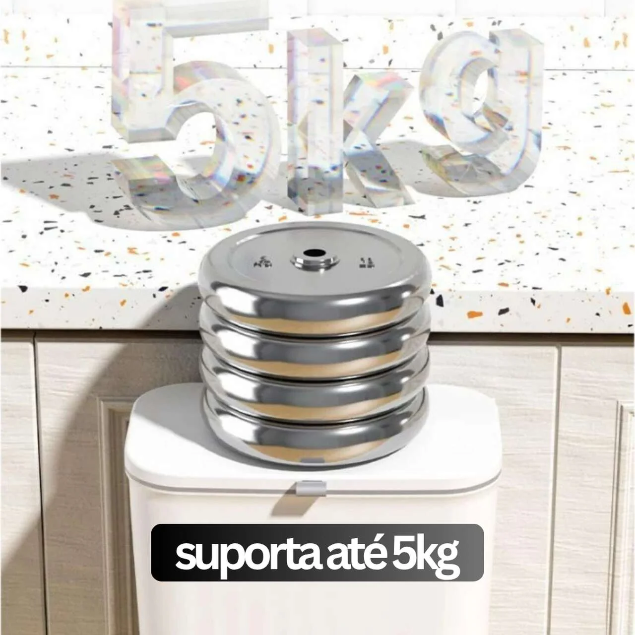 Lixeira Mágica® 10 Litros Pendurável + Adesivos e Ganchos de Brinde 🎁 - Image 4