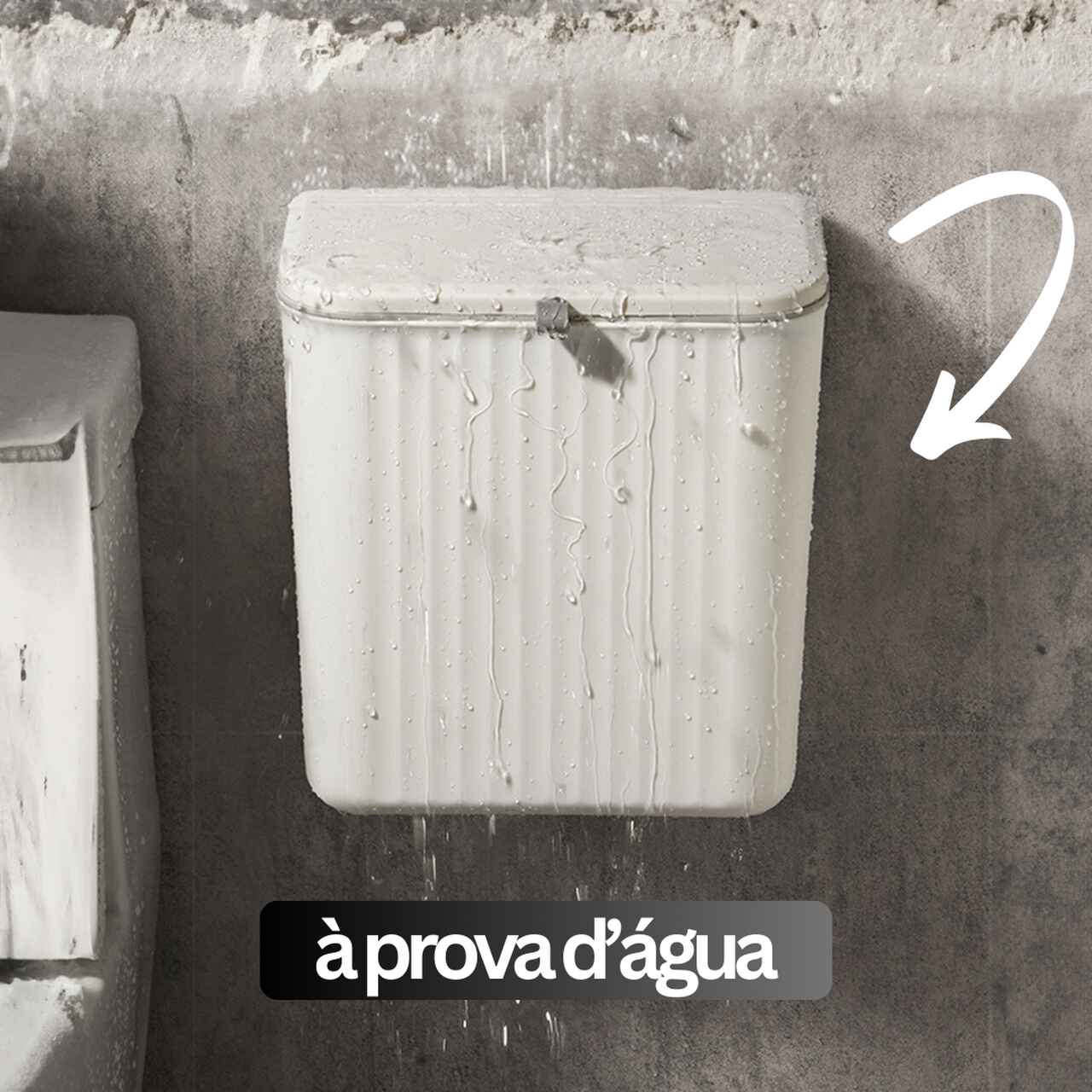 Lixeira Mágica® 10 Litros Pendurável + Adesivos e Ganchos de Brinde 🎁 - Image 9
