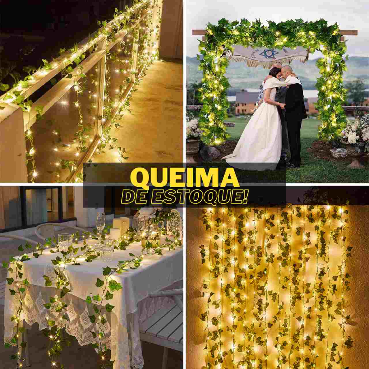 LUMI® - Folhas Artificiais Com Luzes LED - Decorações, Festas, Casamentos - Frete Grátis - Image 4