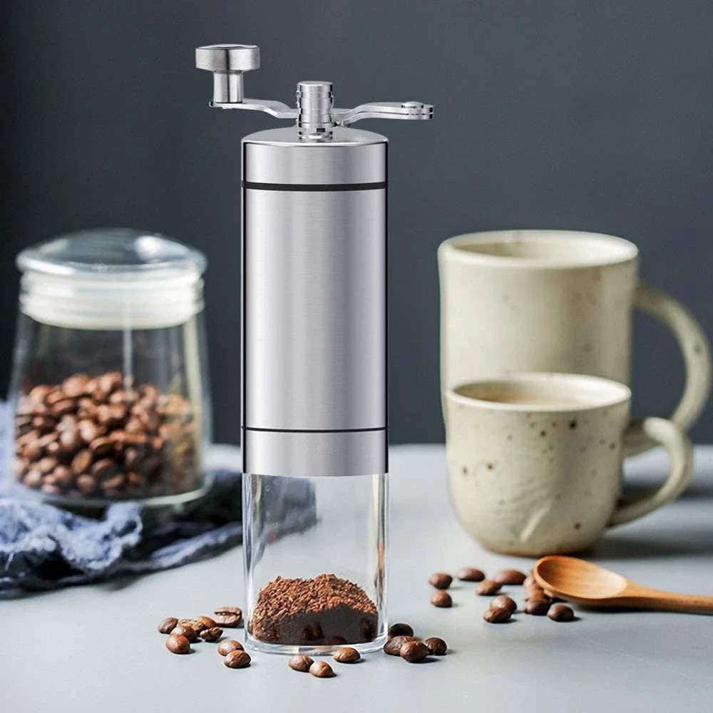 Moedor Manual de Café em Inox e Cerâmica – Compacto, Ajuste de Moagem - Image 2