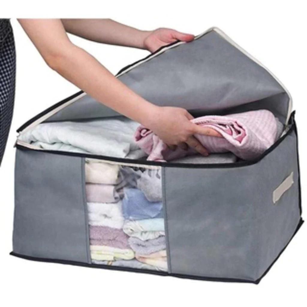 (Compre 1 e leve 2) Caixa Organizadora Ecológica Anti-Poeira e Umidade para Cobertores, Casacos e Roupas - Proteção Contra Insetos e Multiuso - Image 4