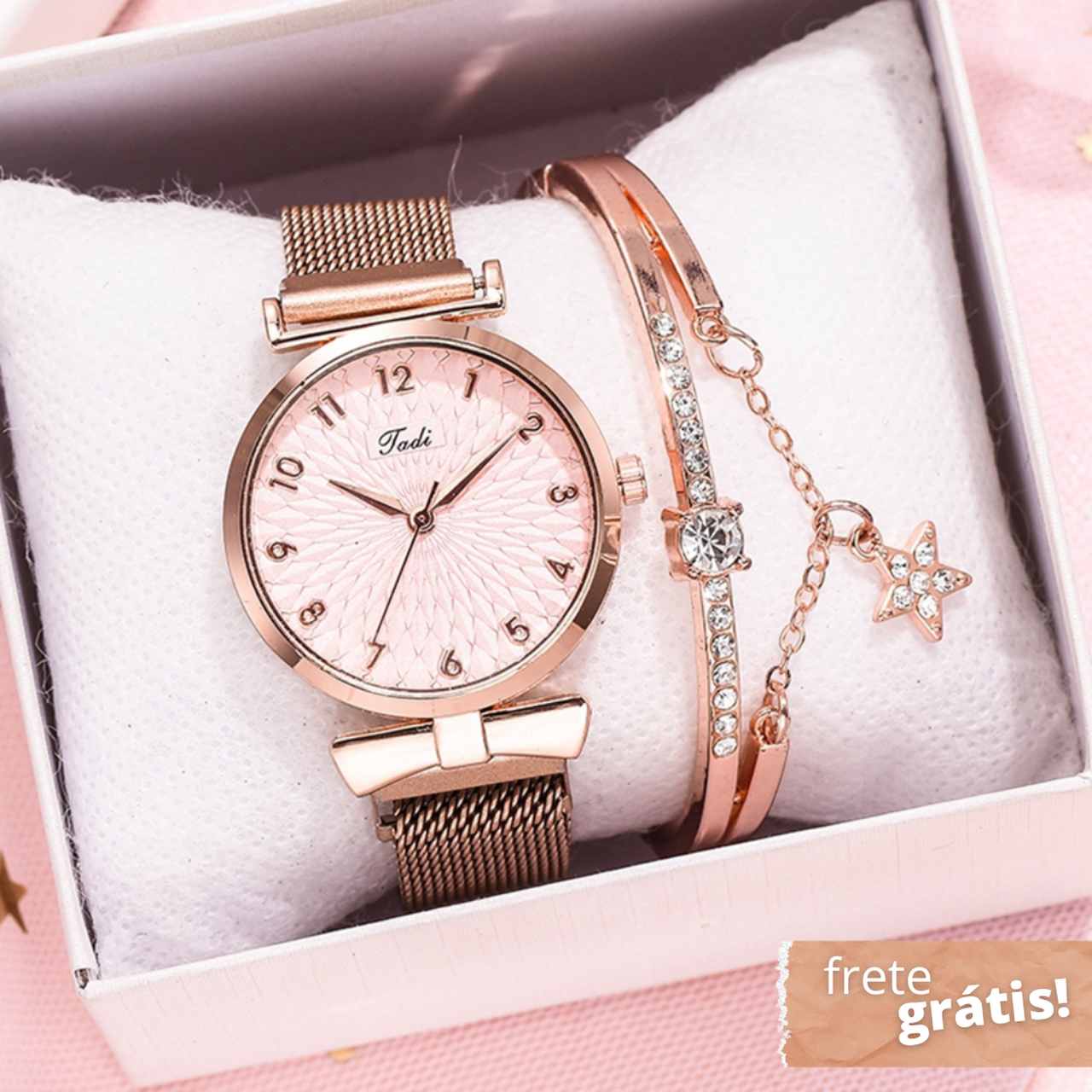Relógio Feminino Royale + Pulseira Grátis - Frete Grátis - Image 2