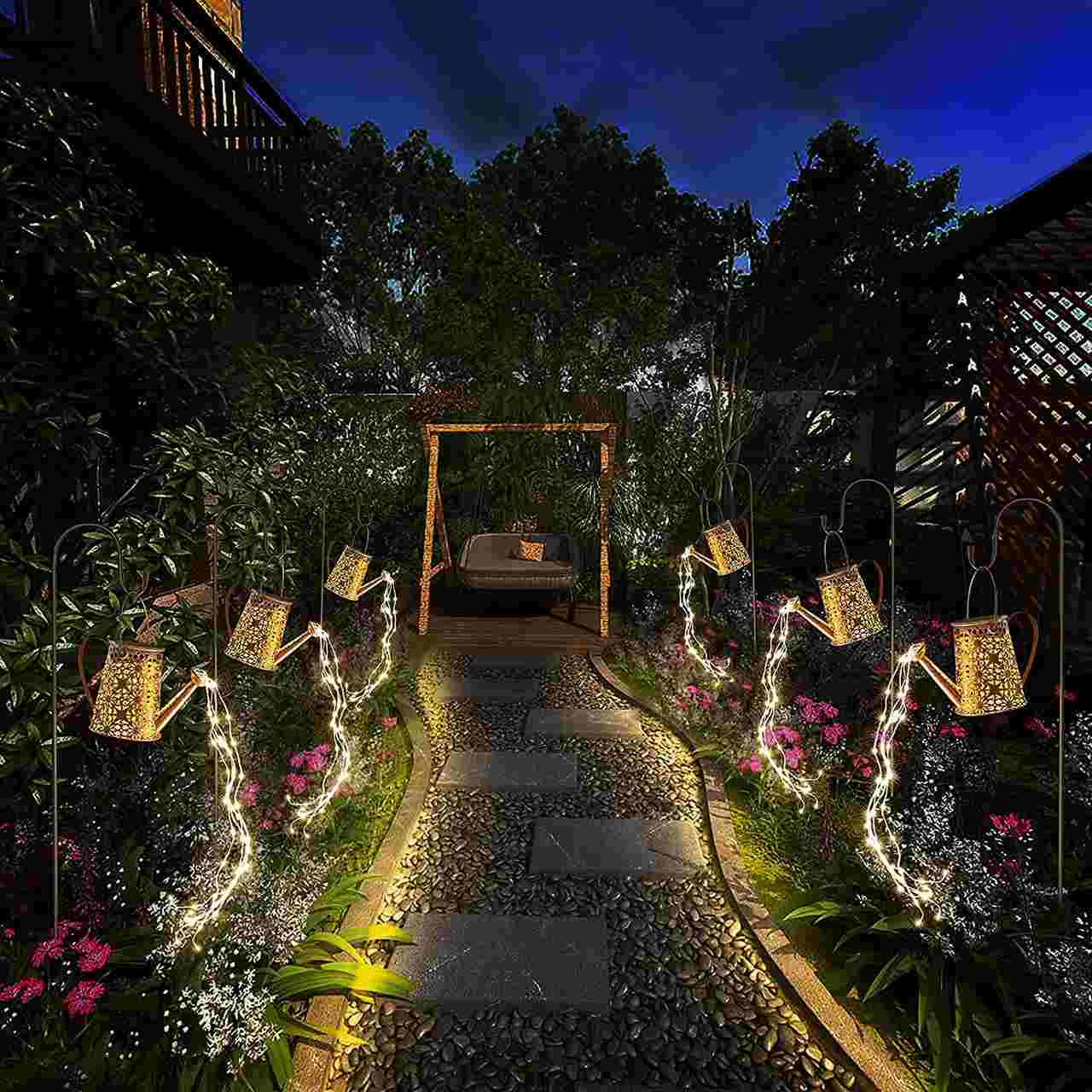 SOLARE® - Regador Encantado LEDs Solar + Suporte (Decorações, Jardins, Quintais) - Image 13